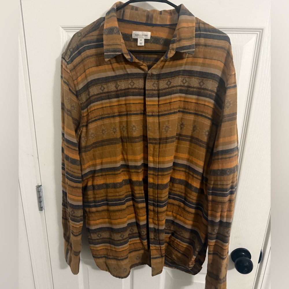 Sun + Stone Multicolor Striped Top